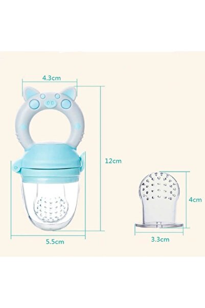 MİLABABY Πιπίλα με θήκη για φρούτα και λαχανικά, MilaBaby, Πλαστική, Μαύρο, L