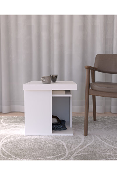 LemvoraHome Pati Dostu İkili Konfor Sehpa | Üstü Tepsi | %100 MDF