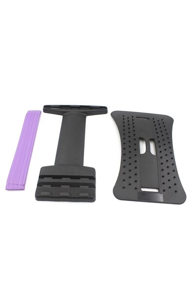 Bella Dispozitiv de Masaj Lombar Bell™ cu Functie de Presopunctura si Stretching, maxim 150 kg, Mov