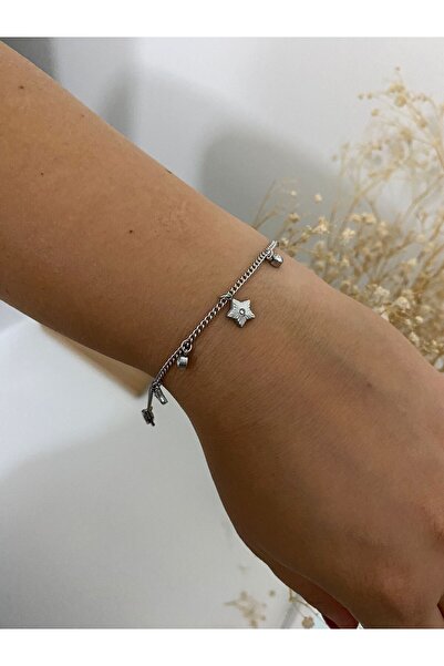 stainless steell Star Steel Bracelet with Zircon