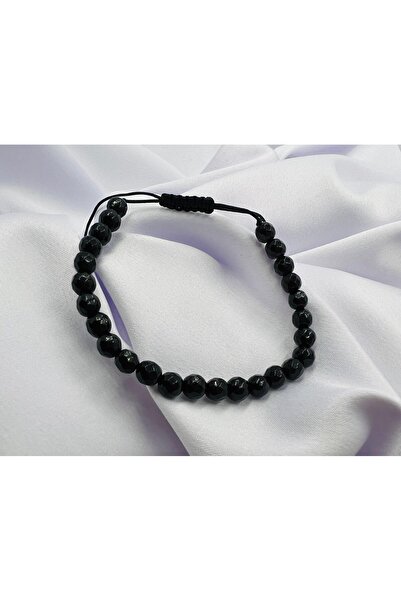 OEM Brățară cu șnur și onix fațetat - Reglabila