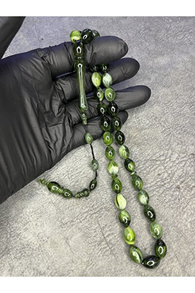 Mos Tespih High End Powder Amber Prayer Beads with System