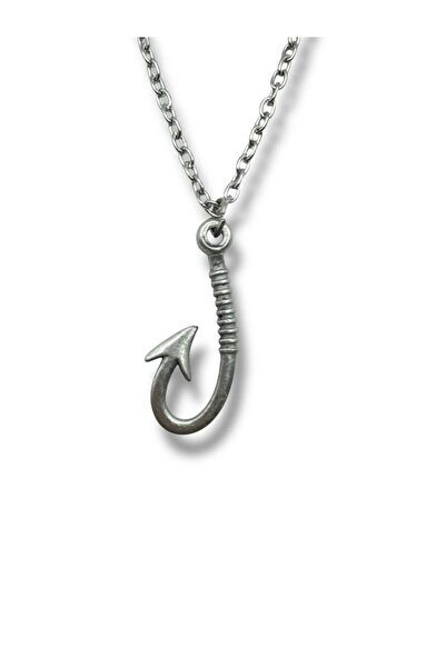 Herşey Nota Fish Hook Needle Figured Unisex Necklace – Sailor, Strong and Original Design