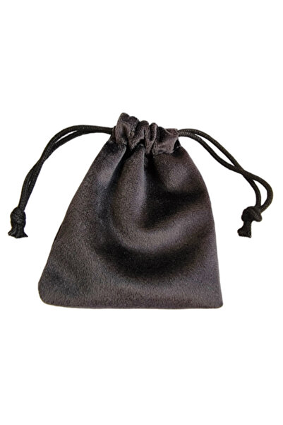 NEO Saculet Premium Neo™ pentru bijuterii, din velur tip catifea cu snur, negru 8x10 cm