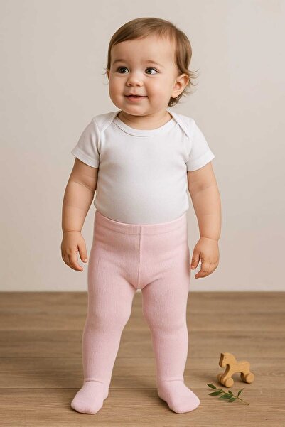 Baharda Nova جوارب طويلة قطنية للأطفال باللون الوردي / للبنات والأولاد والأطف...