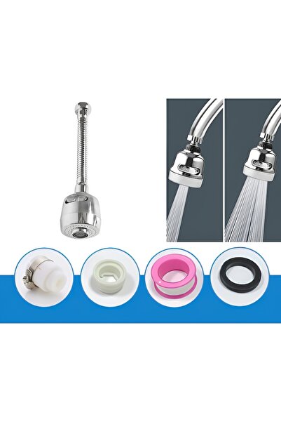 NEO Aerator Neo™, Prelungitor, Rotire 360, 2 Moduri de Pulverizare, 18.5 CM, Argintiu