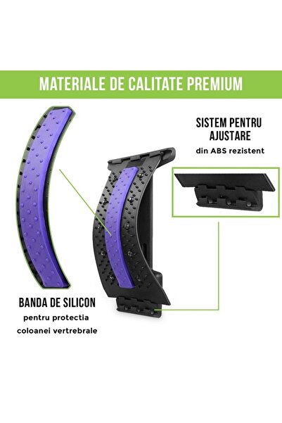 Bella Lombar Bell™ Massage Device with Acupressure and Stretching Function, Indigo