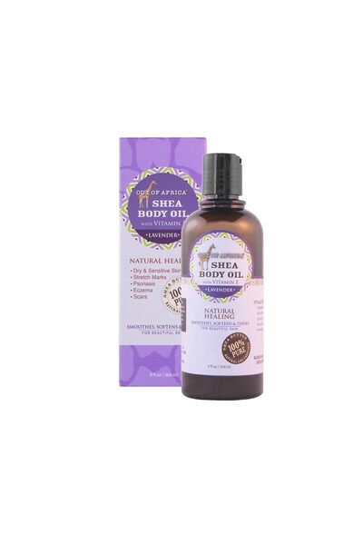 African Treasure زيت الجسم بزبدة الشيا من أوت أوف أفريكا - برائحة اللافندر (ز...