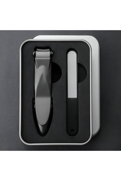 NEO Nail Clipper with Automatic Collection Function, Stainless Steel, 9 x 2 cm, Grey,