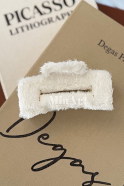 MioArt Agrafă de păr cu gheare de crab pentru femei de pluș, cu gheare de bla...