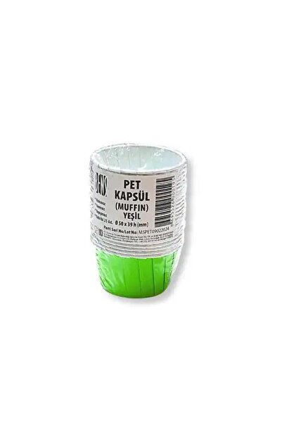 BENS Cake Paper Capsule Pet Green 25 Pcs