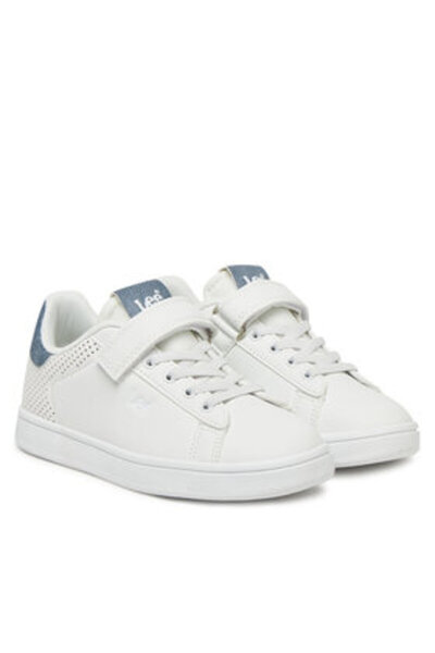 Lee Παιδικά Αθλητικά Παπούτσια Unisex για Αγόρια, Κορίτσια, Λευκά LEE-ISLA C LOW JR 50251058.21H ΦΩΤΕΙΝΟ ΛΕΥΚΟ/ ΜΠΛΕ FOG