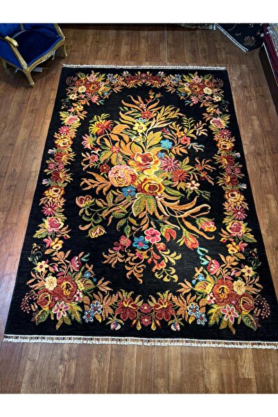 İpek Karabağ desen El dokuma Afgan halısı