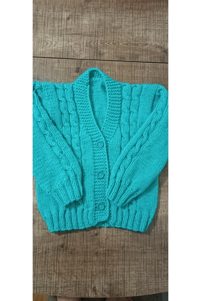 EL ÖRGÜSÜ CİCİ BEBE سترة محبوكة يدويًا للرجال