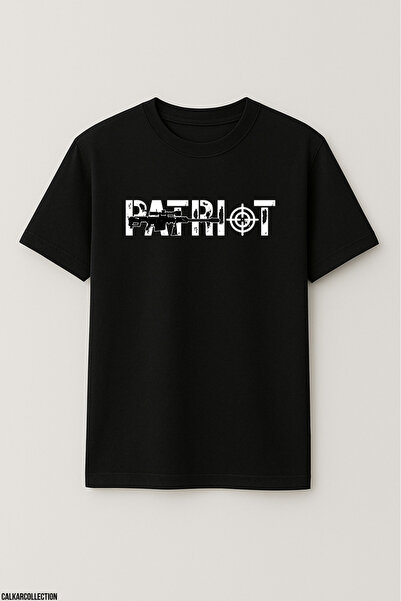CALKARCOLLECTION تيشيرت باتريوت للجنسين بمقاس كبير