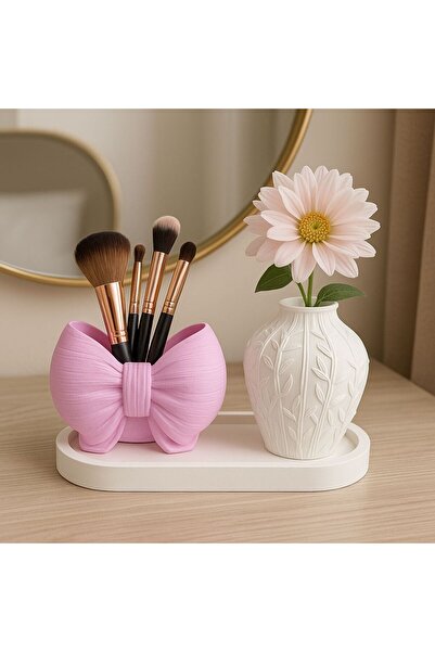 LİZA HOME DECORATION Fiyonk & Kabartmalı Vazo 3’lü Dekoratif Set