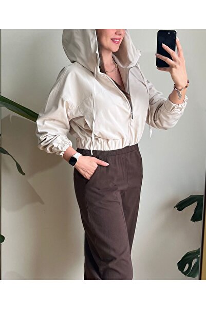 Flow KAPÜŞONLU KISA BOMBER CEKET