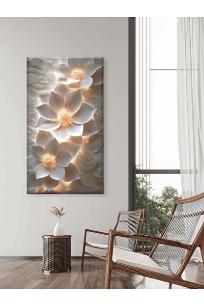 ESLEM LOTUS ÇİÇEĞİ - SAFLIĞIN ZARAFETİ - BASKI KANVAS TABLO