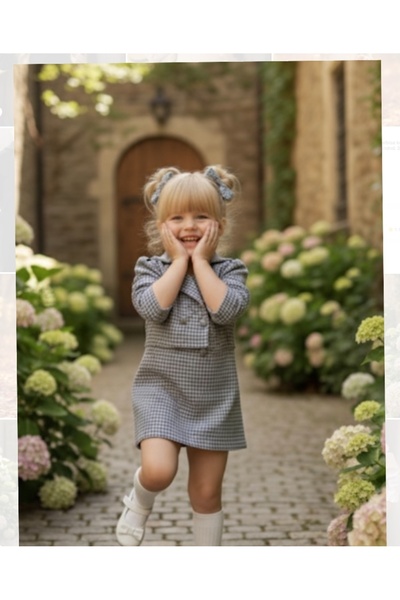 Tinypeople Set de iarnă pentru fete, cu fustă și jachetă, set de iarnă pentru fete, set de iarnă pentru copii