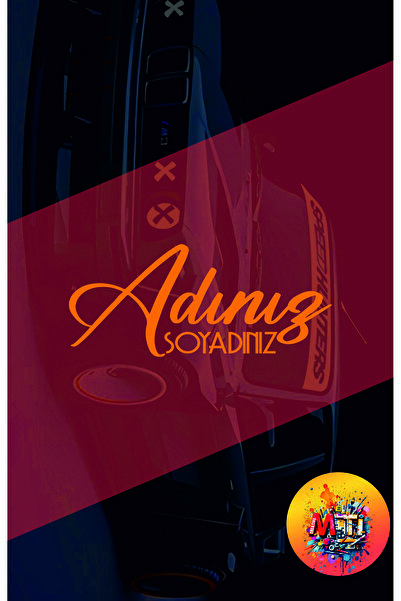 sticker اسم واسم العائلة 35×15 سم من الفويل، اسم العائلة ونماذج كتابة على الز...