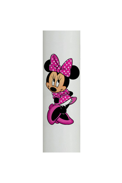 SERVUS COLLECTION Lumanare Botez Minnie cu rochita roz 4,5 cm 35 cm