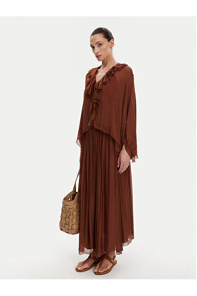 Vicolo Γυναικεία Μπλούζα TD0019 Καφέ