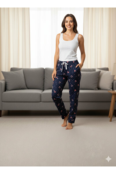 FOR MYSELF Γυναικεία καστόρινα χειμερινά ελαστικά άνετα πιτζάμα κάτω