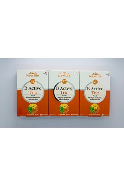 New Life B Active Trio Dil Altı 30 Tablet 3 Adet