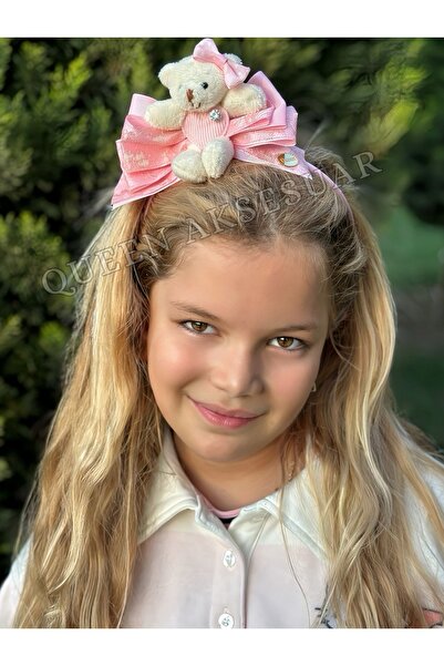 QUEEN AKSESUAR Lüks özel tasarım taşlı doğum günü tacı özel gün taç peluş ayı...