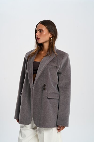 MAI STUDIOS CO. Runa oversized Γκρι Μπλέιζερ