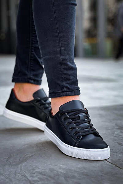 Zerenyus Zrn-122 Premium Black and White Casual Men's Sports Shoes