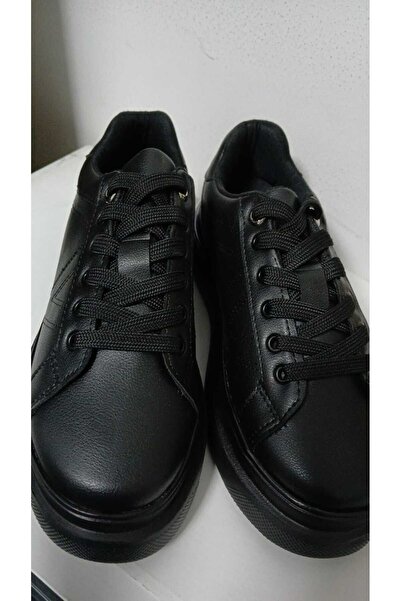 bescobel Women's Eryal Blacksilver Lace-Up Casual Sports Shoes Sneaker 3 cm Sp110