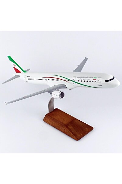 Genel Markalar THY049 1/100 Ölçek, Islamic Rebublic of Iran A321-200 Yolcu Uçağı, Sergilemeye Hazır Ahşap Standlı M