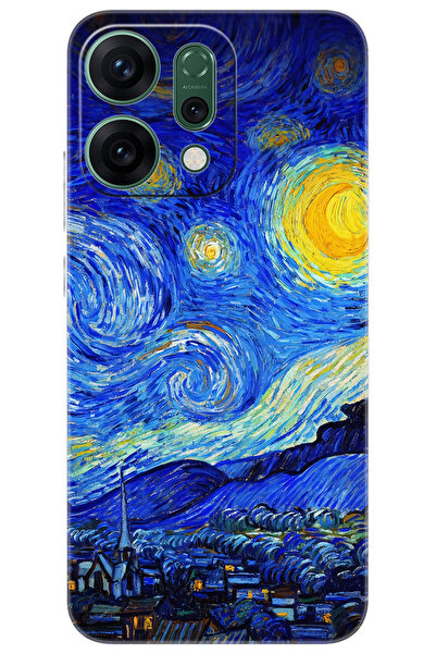 OPPO Reno 14 (CPH2737) Compatible Sheath Patterned Silicone Starry Night Starry Night NGO:757 CP-g5EEDBQ