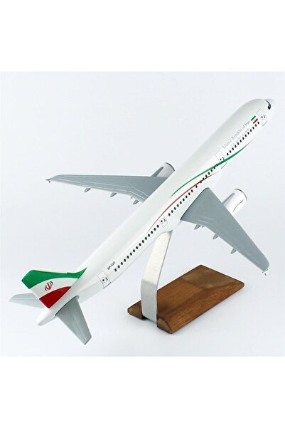Genel Markalar THY049 1/100 Ölçek, Islamic Rebublic of Iran A321-200 Yolcu Uçağı, Sergilemeye Hazır Ahşap Standlı M