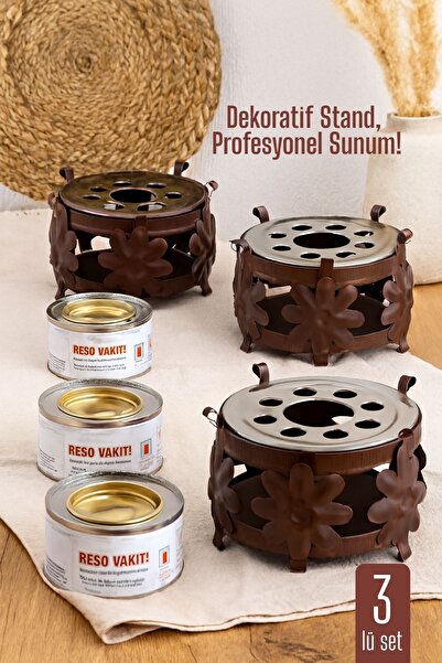 Transformacion 3 lü SET Dekoratif Metal Osmanlı Ocağı ve Reşo Yakıtı – Isıtma...