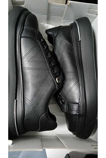 bescobel Women's Eryal Blacksilver Lace-Up Casual Sports Shoes Sneaker 3 cm Sp110