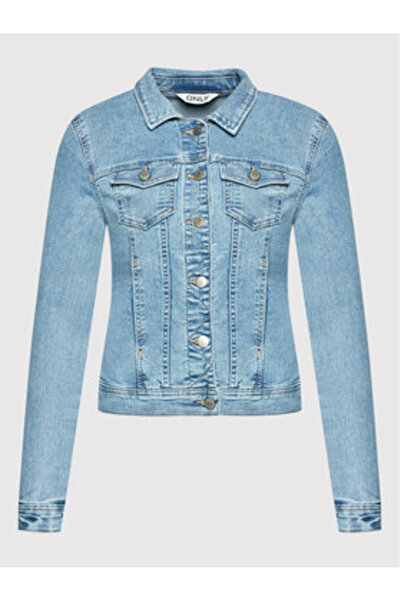 ONLY Γυναικείο τζιν μπουφάν μπλε ΜΟΝΟ-15243147 ONLWONDER ΑΝΟΙΧΤΟ ΜΠΛΕ ΤΖΙΝ