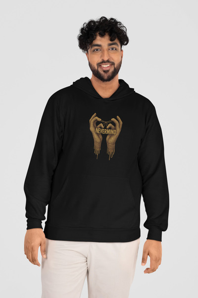 NEVERMIND supradimensionat Hanorac unisex tricou - cu glugă Hanorac personalizat