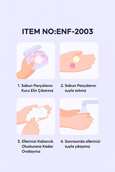 Enfa Sihirli Sabun Karışık Renk 4' lü Paket