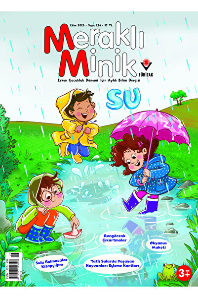 Tübitak Yayınları Meraklı Minik Dergi Ekim 2025 (3-6 yaş)
