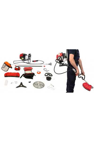 micul fermier Motocoasă tip rucsac BC430KF 4.76CP cu 7 accesorii