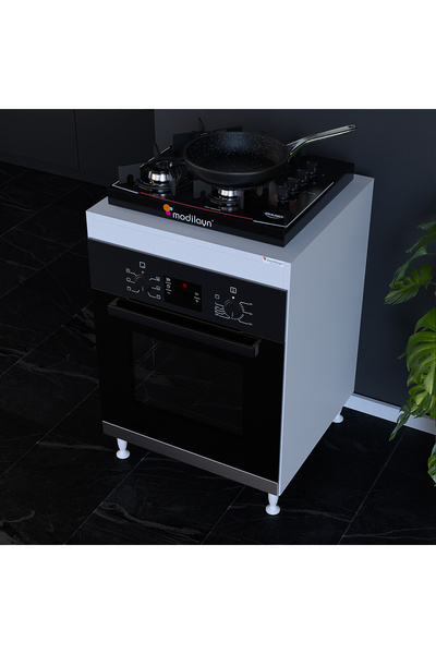 Modilayn AYMEN 59,6 x 85 x 56 cm Set üstü Ocak Ve Ankastre Fırın Dolabı