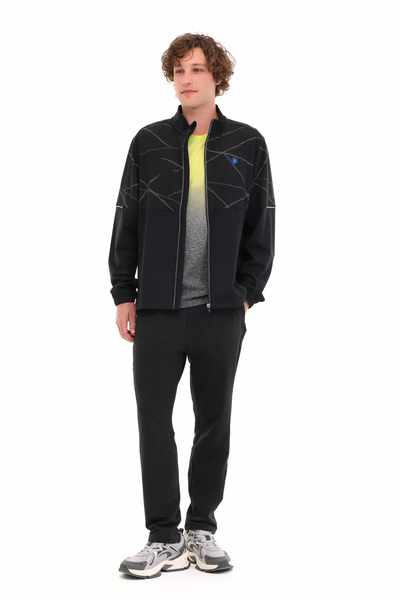 lumberjack ML CUMIC 18M-PRF1-07 5PR Siyah Erkek Eşofman Üstü