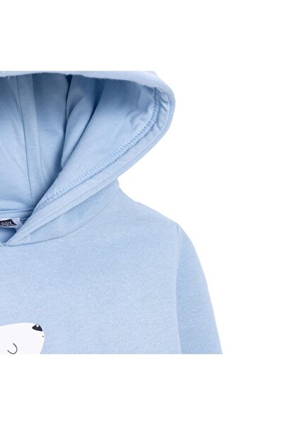 ebebek Hello Baby HelloBaby Erkek Bebek Mountain Explorer Kapüşonlu Sweatshirt Şardonlu Üç İplik Uzun Kol