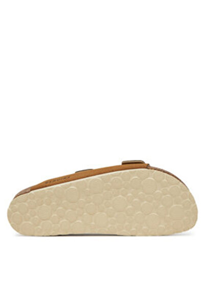 Genuins Γυναικείες σαγιονάρες καφέ GENUINS-G106258 TERRA