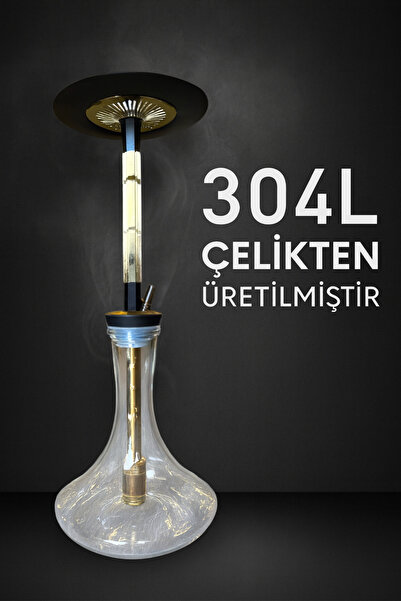 perfectmegastore Özel Üretim Çelik Büyük Boy Nargile Takımı – 304L Çelik, Dif...