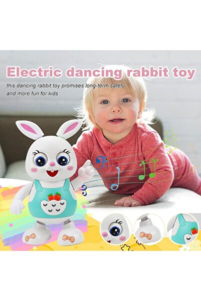 Toybox Dancing Rabbit Toy, Lovely Dancing Rabbit Toy Electric Rabbit Musical Toy for Kids