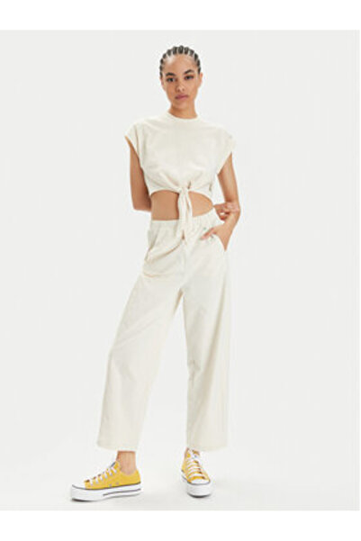 Champion Γυναικείο Παντελόνι από Υφασμάτινο 117110 Μπεζ