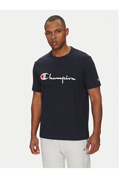 Champion Ανδρικό T-Shirt 221621 Μπλε Σκούρο Μπλε